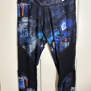 Nike Dri-Fit Women's Training Day Power Printed Leggings 933779-480 Size M